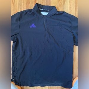 Adidas Sideline Short Sleeve 1/4 Zip Shirt